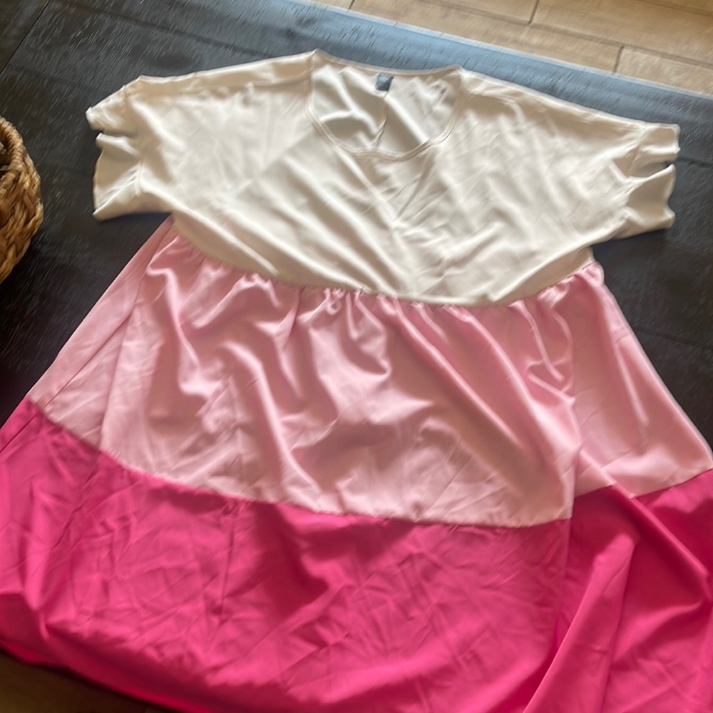 Pink Shein curve dress